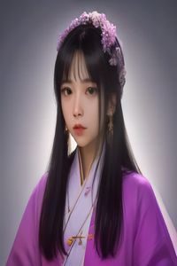 AI古风短剧《花间令》封面，唐风仕女图风格，花瓣飘落场景唯美
